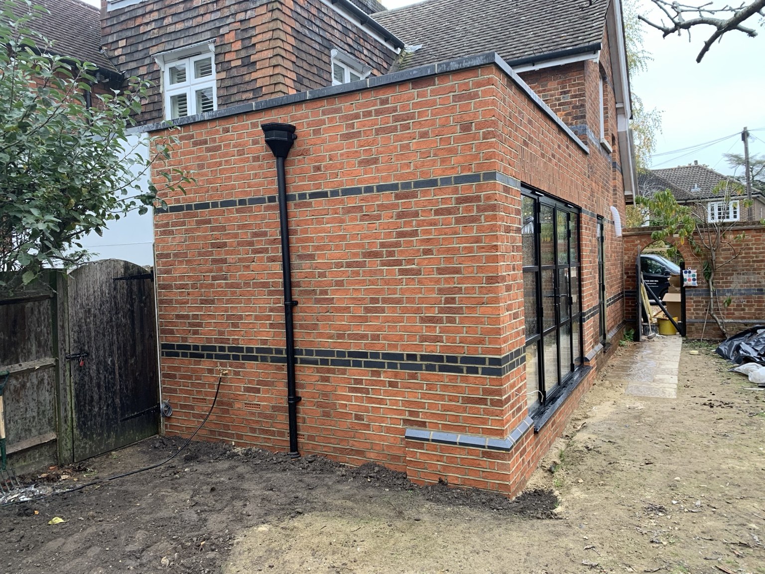 Brick-built extension